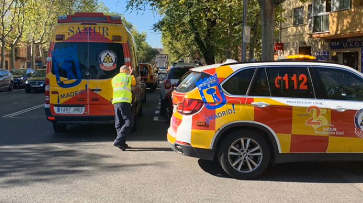 Los sanitarios han trasladado al herido al Hospital 12 de Octubre