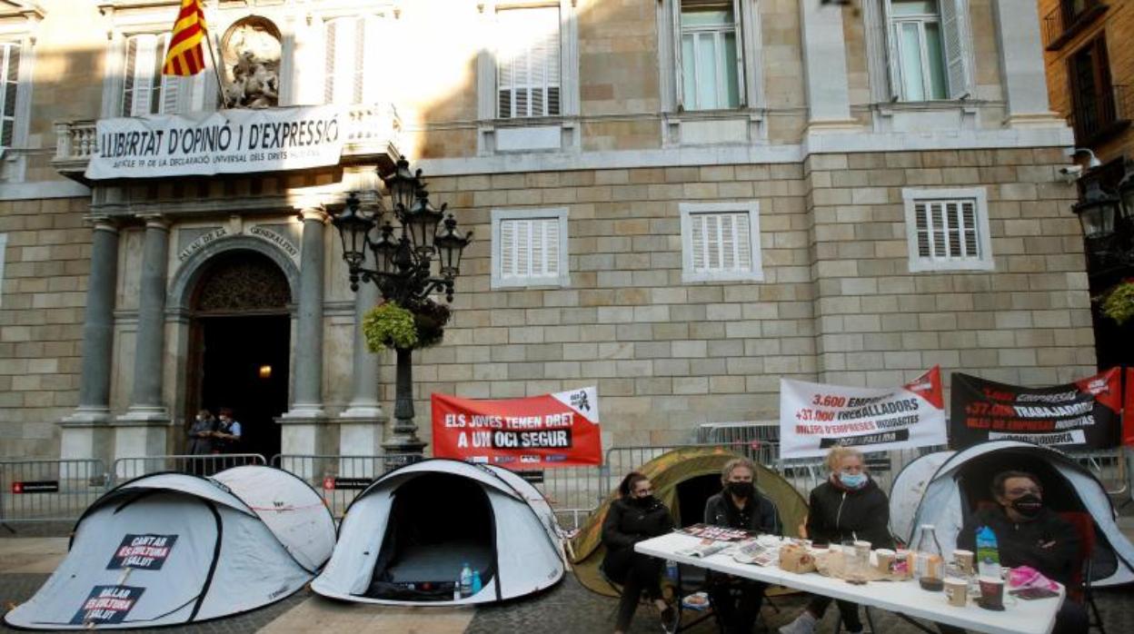 El sector inició una acampada indefinida de protesta el lunes