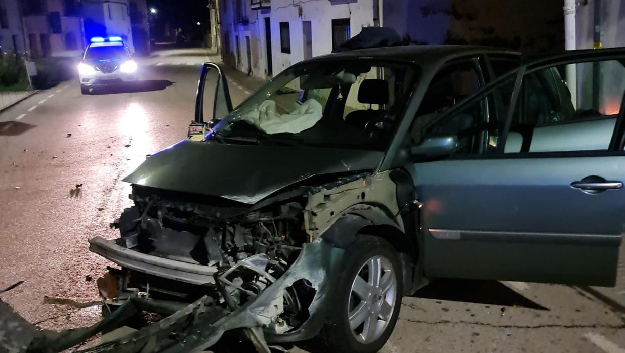 Estado en el que quedó el coche tras el suceso