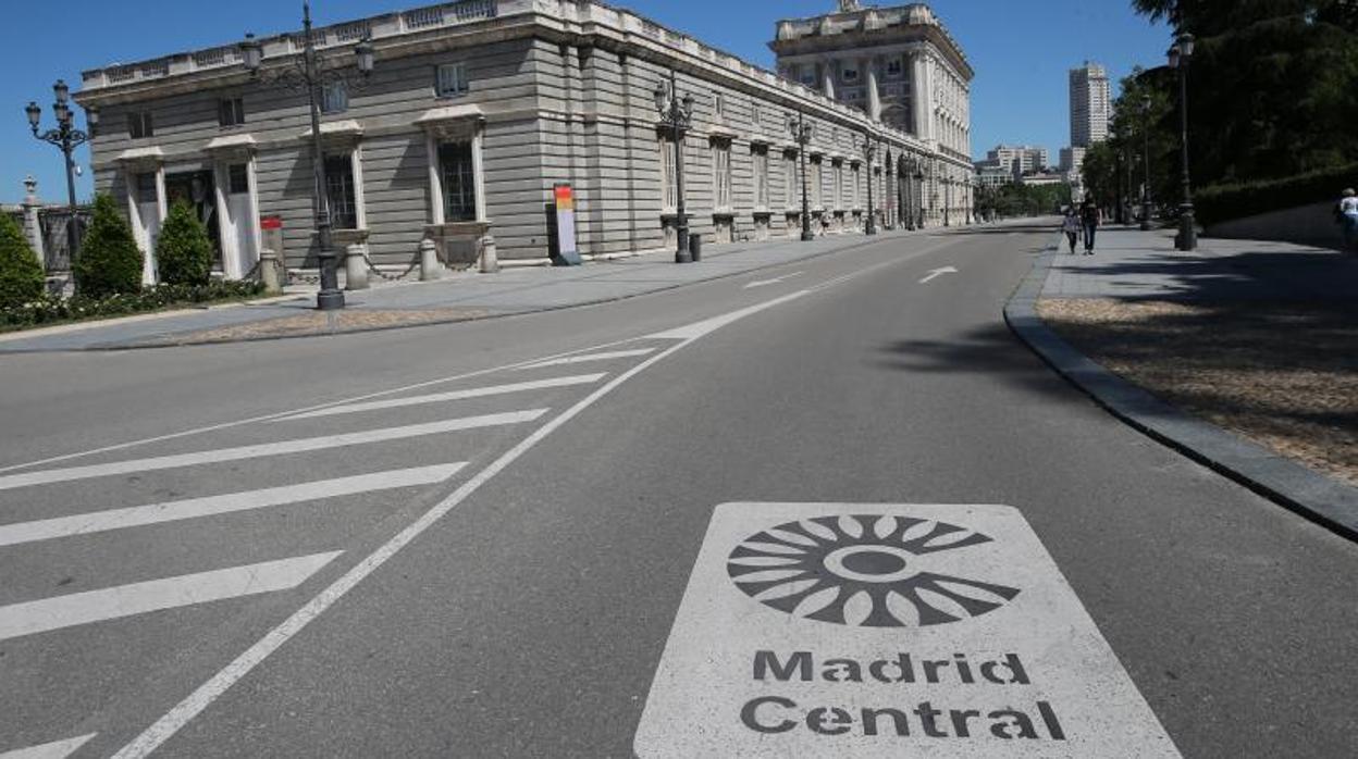 Una de las entradas a Madrid Central