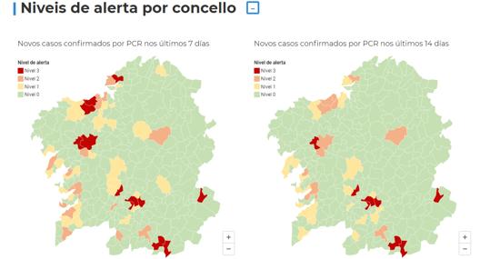 Galicia se instala en más de 200 contagios diarios de coronavirus