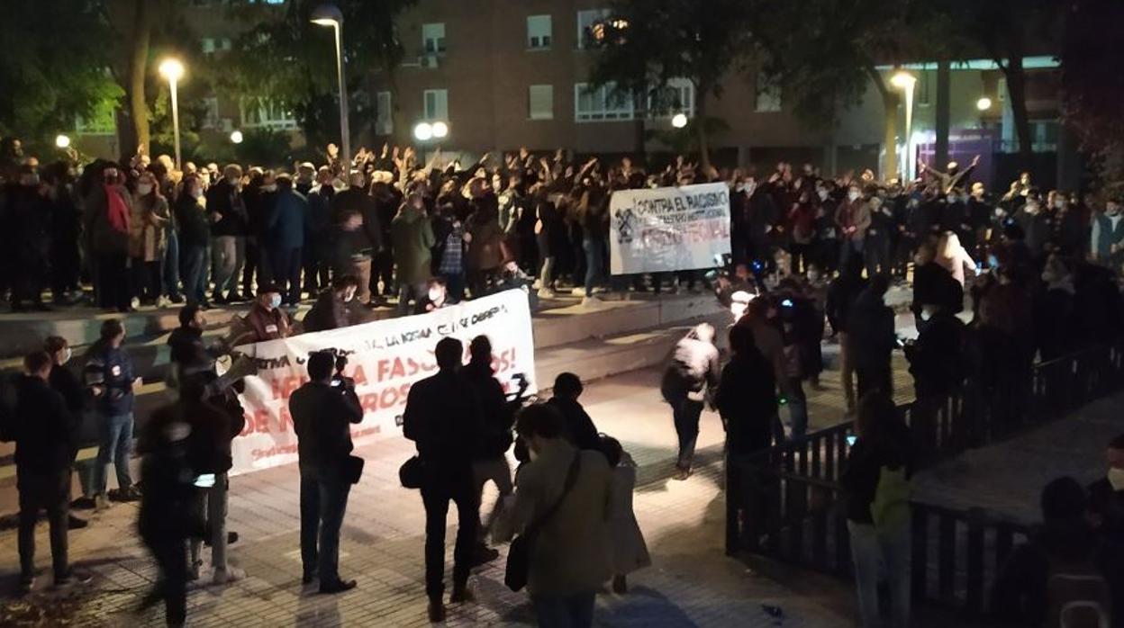 Imagen de la manifestación de este viernes, compartida por un usuario de Twitter