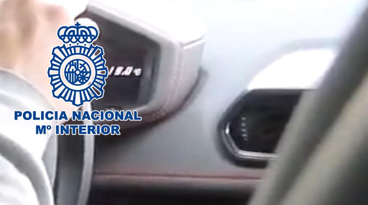 Captura del vídeo subido por el detenido a sus redes sociales