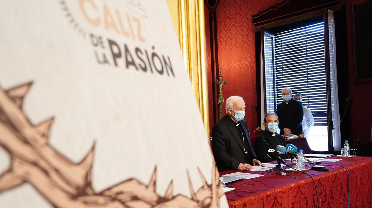 Imagen del arzobispo de Valencia, Antonio Cañizares, en la presentación del Año Jubilar