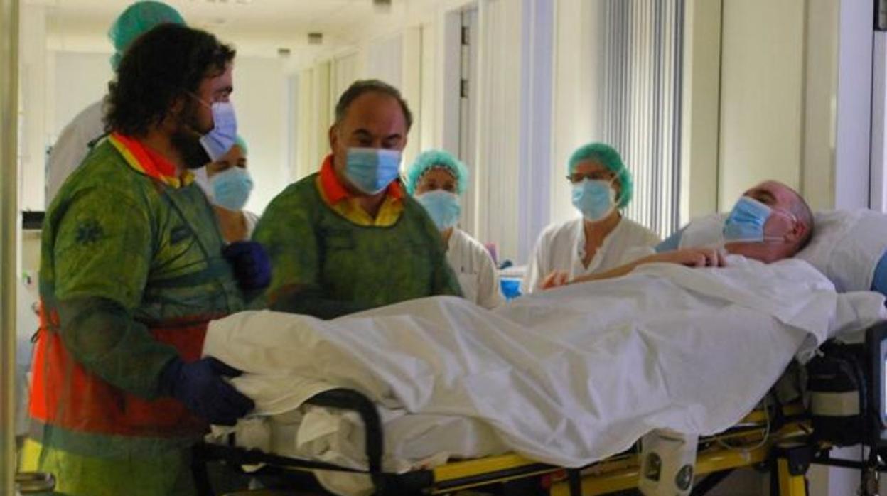 Ángel Mateos, en el hospital