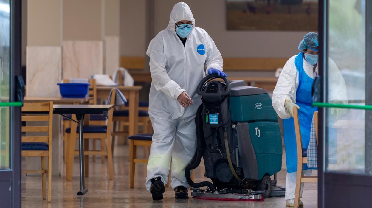 Residencia de Valladolid durante la pandemia en una imagen de archivo