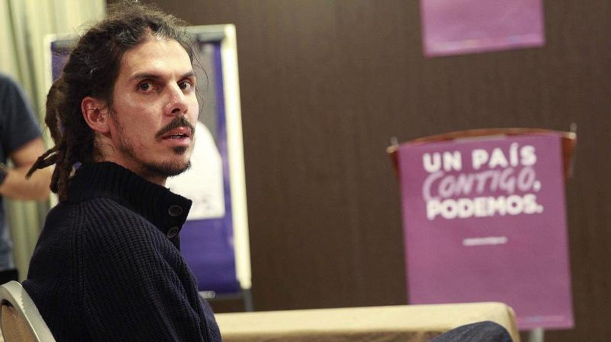 El secretario de Organización de Podemos, Alberto Rodríguez