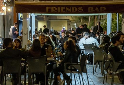 Imagen de una terraza de la ciudad de Valencia