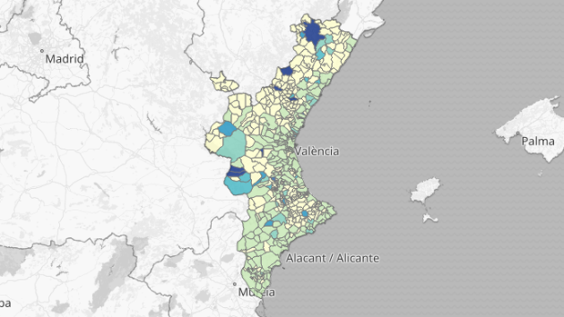 Confinamiento en Valencia: mapa y listado de los últimos rebrotes de coronavirus en Valencia, Alicante y Castellón