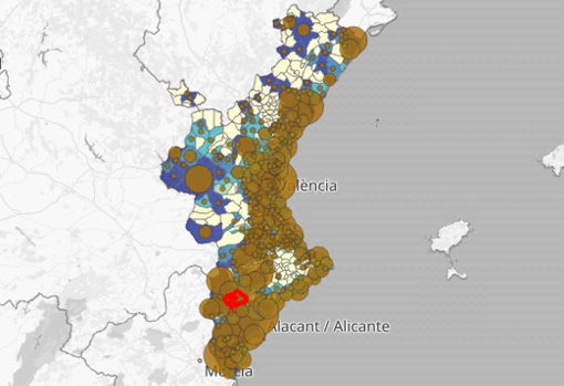 Confinamiento en Valencia: mapa y listado de las localidades que continúan libres de coronavirus