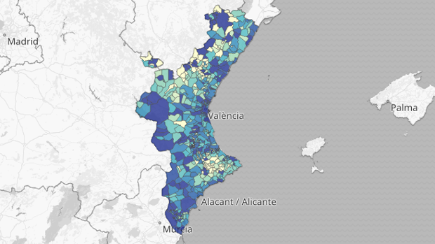 Confinamiento en Valencia: mapa y listado de municipios con los últimos rebrotes de coronavirus