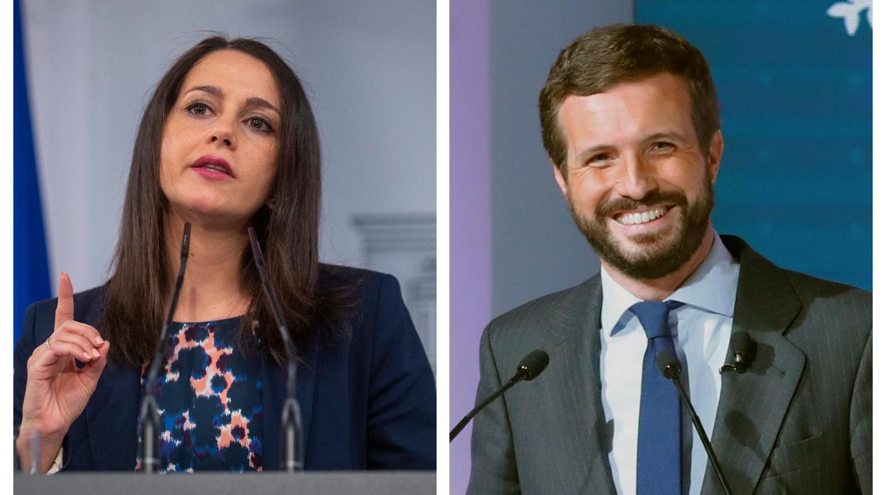 Inés Arrimadas y Pablo Casado en imágenes de archivo