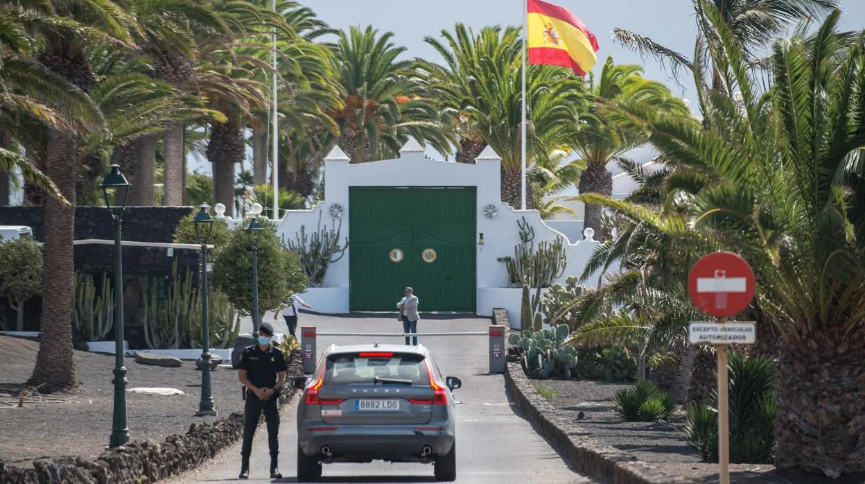 5 de agosto de 2020, Pedro Sánchez llega a la residencia de La Mareta, en Lanzarote