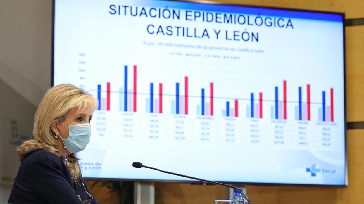 La consejera de Sanidad de la Junta de Castilla y León, Verónica Casado