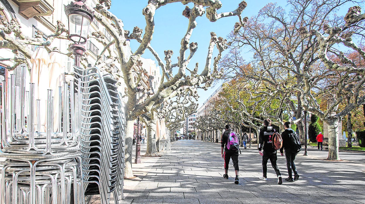 Burgos, casi vacío, vide una situación excepcional