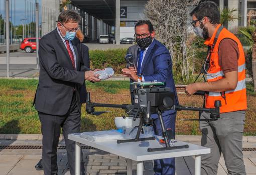 Imagen del presidente de la Generalitat, Ximo Puig, en la presentación del proyecto