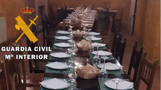 La Guardia Civil evita la celebración de un banquete para 40 comensales en una bodega de Boecillo