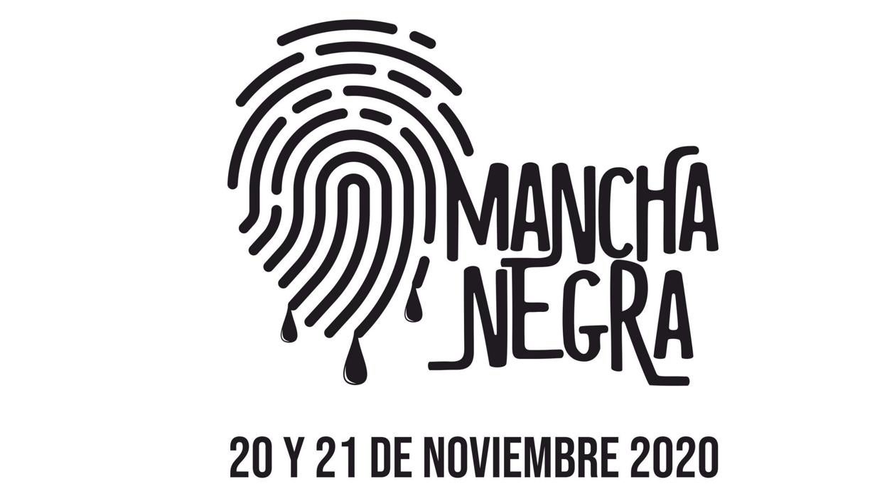 Cartel del encuentro con autores del género negro en Ciudad Real, «Mancha Negra»