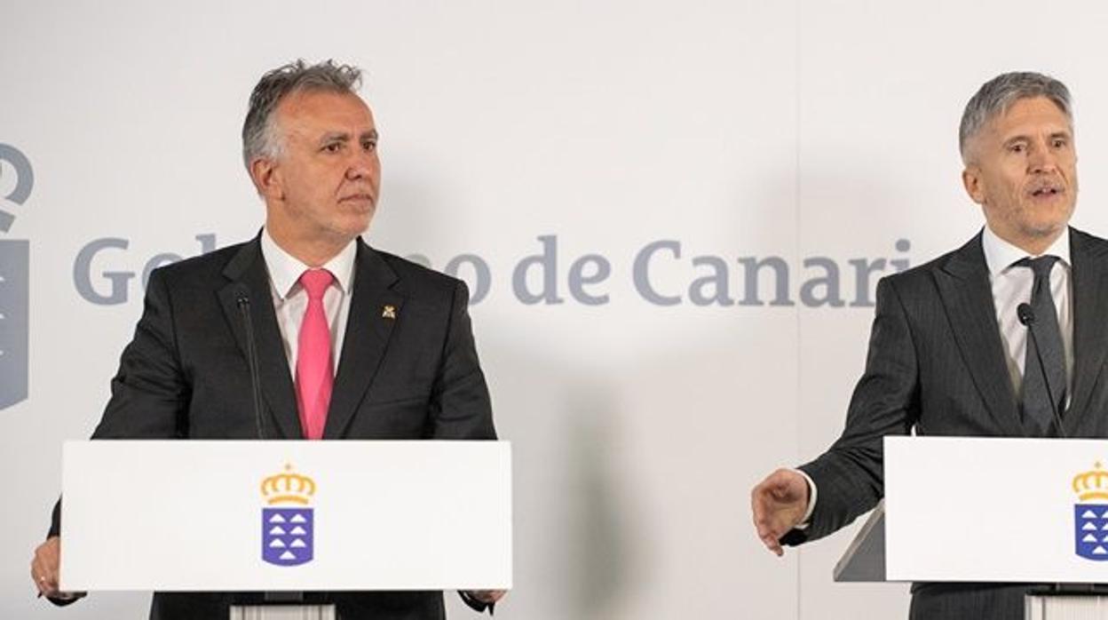 El presidente de Canarias asegura que Marlaska «se equivoca gravemente» con Arguineguín