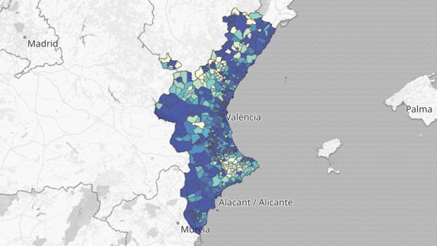 Confinamiento en Valencia: mapa y listado de los últimos rebrotes de coronavirus por municipios