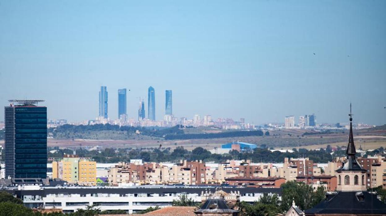 El horizonte de Madrid con una menor capa de contaminación durante la pandemia