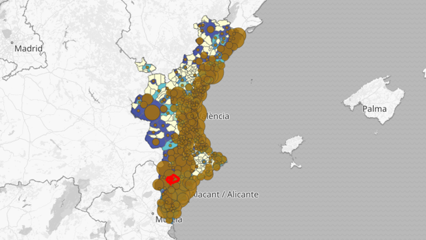 Confinamiento en Valencia: los cincuenta municipios en los que más crecen los contagios de coronavirus