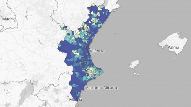 Confinamiento en Valencia: un total de 270 municipios registran nuevos casos de coronavirus esta semana