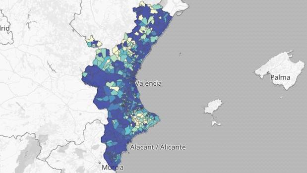 Confinamiento en Valencia: mapa y listado de los rebrotes de coronavirus en Valencia, Castellón y Alicante