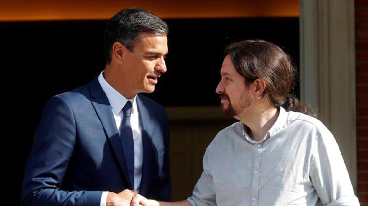 Presidente y vicepresidente del Gobierno, Pedro Sánchez y Pablo Iglesias