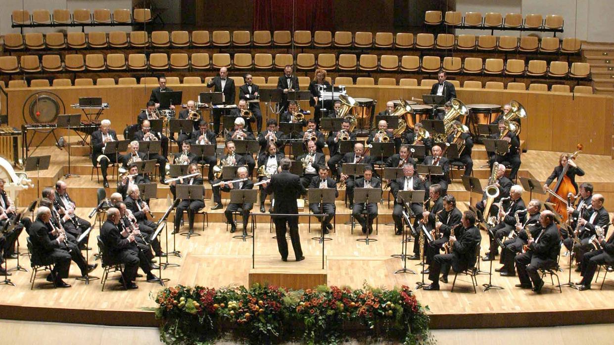 Imagen de archivo de la Banda Municipal de Valencia en el Palau de la Música