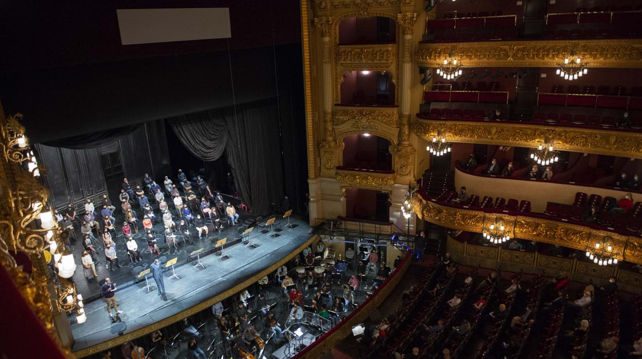 Ensayo con público de «La Traviata» en el Liceo de Barcelona