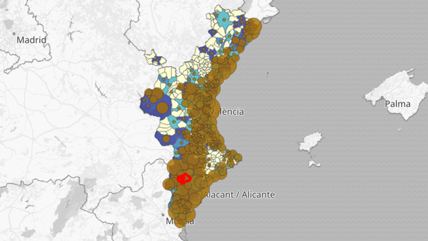 Coronavirus en Valencia: mapa y listado por municipios de los nuevos rebrotes