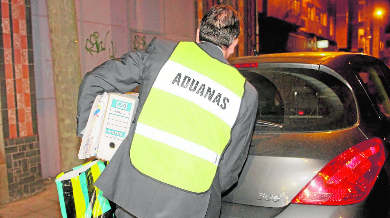 Imagen de uno de los registros practicados durante la investigación