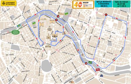 Maraton de Valencia 2020: horarios y calles cortadas al tráfico el sábado 5 y el domingo 6 de diciembre