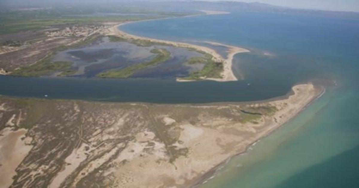 Imagen aérea del delta del Ebro