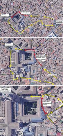 Nuevo circuito peatonal entre Zocodover y la Magdalena para evitar aglomeraciones