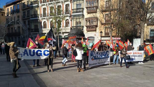 Guardias Civiles protestan en Zocodover contra un injusto reparto de la producitividad