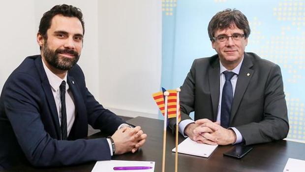 ERC evita un cuerpo a cuerpo entre Puigdemont y Torrent en Gerona