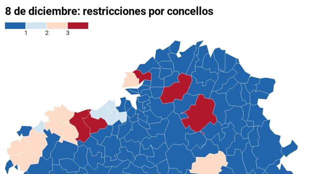 Coronavirus Galicia: averigua en el mapa la incidencia en tu concello y con cuántas personas puedes reunirte