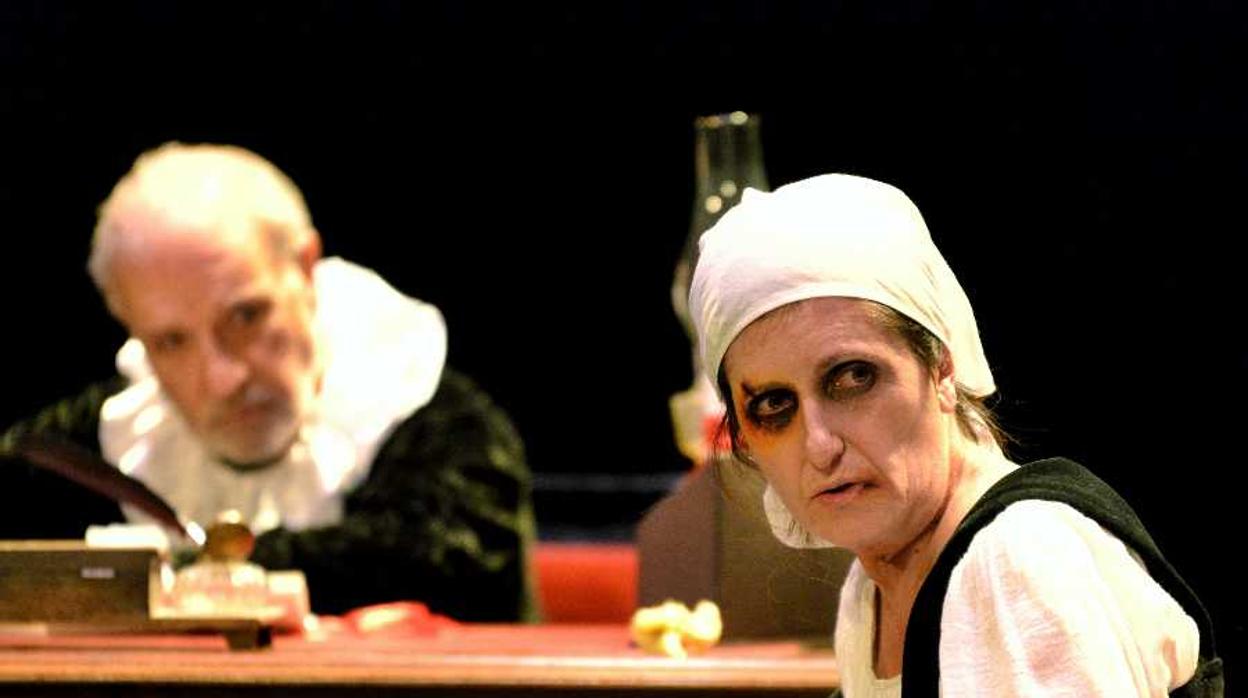 Los actores de la obra de teatro «Francisca de pedraza»