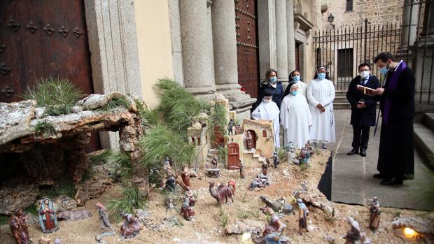 El Ayuntamiento de Toledo traslada su belén al atrio de Santo Domingo el Real para mejorar la seguridad contra el covid