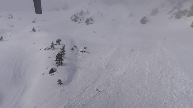 Avalancha de nieve en Belagua