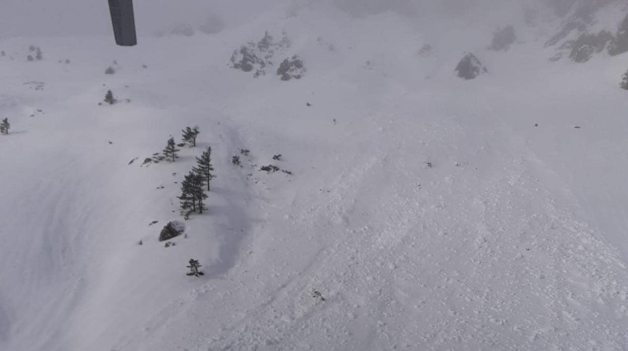 Avalancha de nieve en Belagua