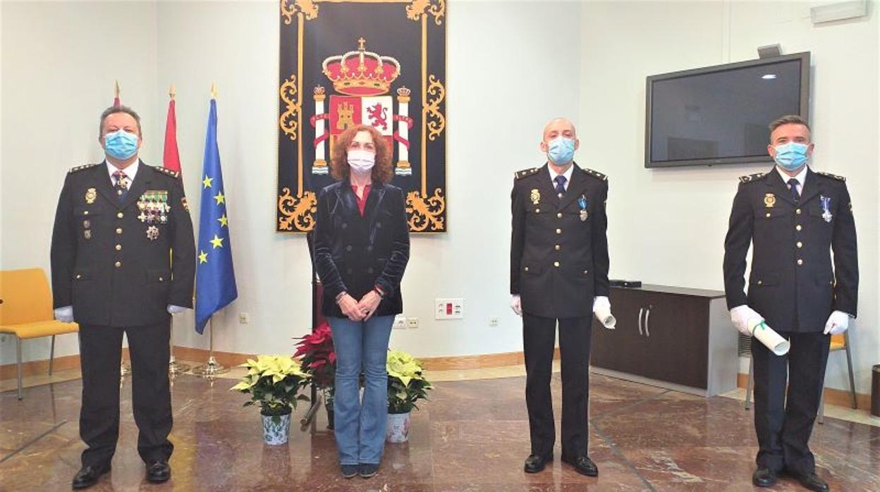 Dos policías de Ciudad Real reciben la Cruz de la Orden del Mérito Civil