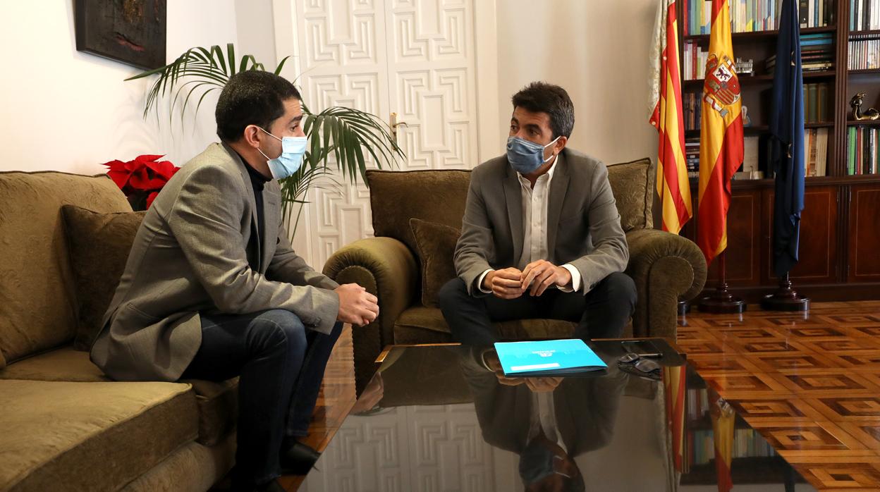 Carlos Mazón y Toni Francés, reunidos este miércoles