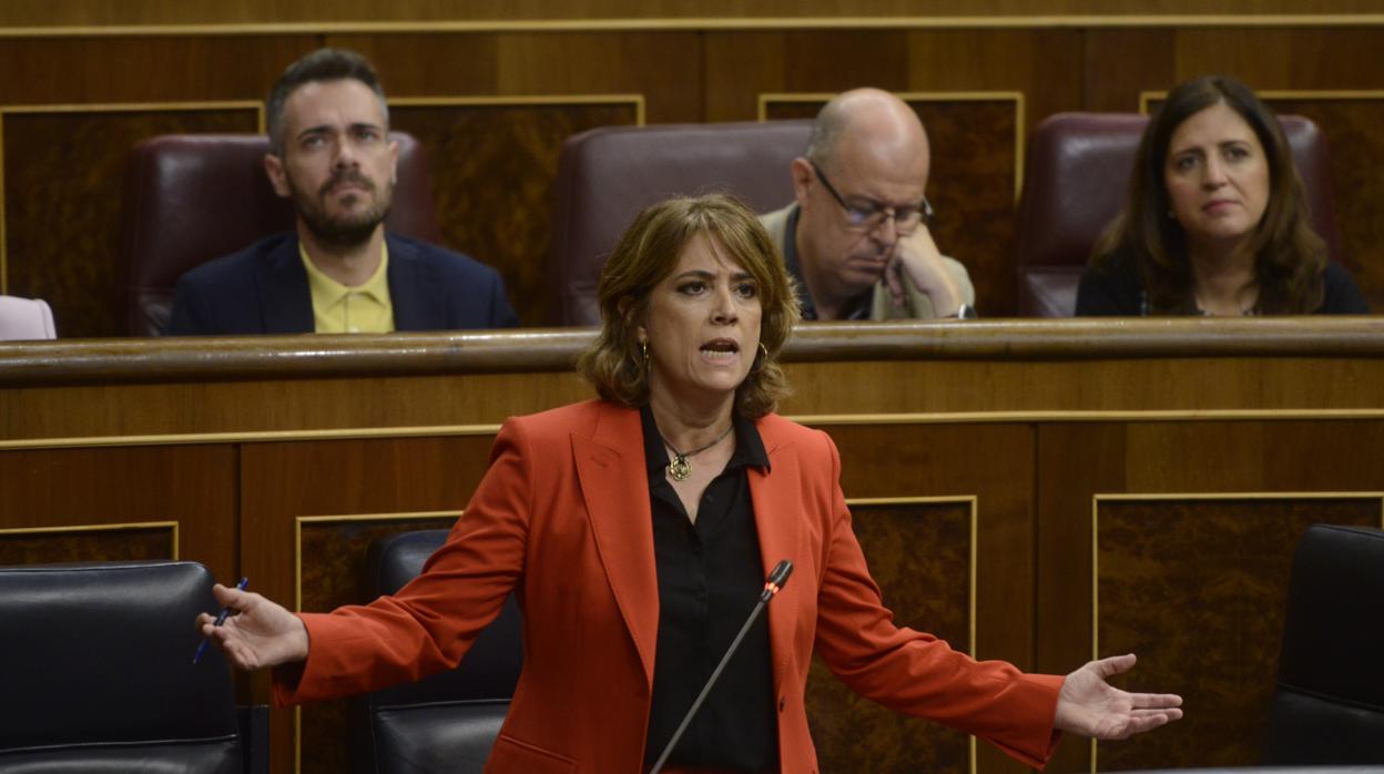 La fiscal general, Dolores Delgado, en una imagen de archivo cuando era ministra del PSOE