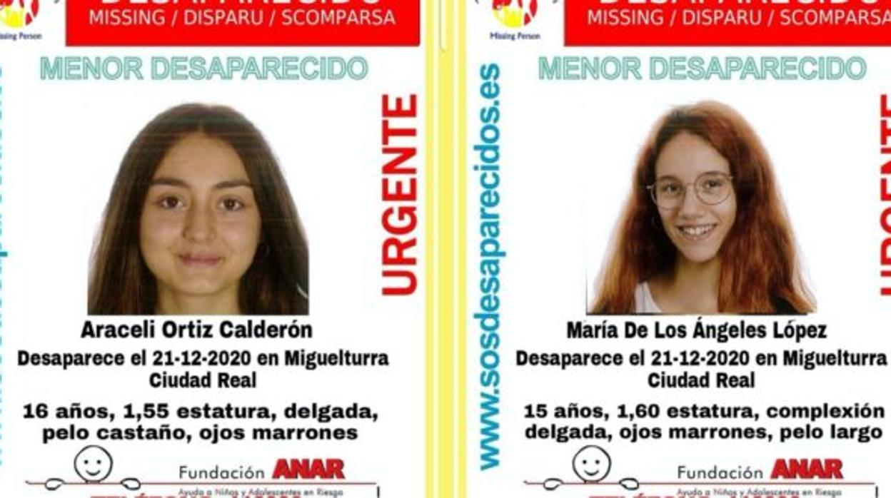 Encuentran en Alcázar de San Juan a las dos jóvenes desaparecidas en Miguelturra