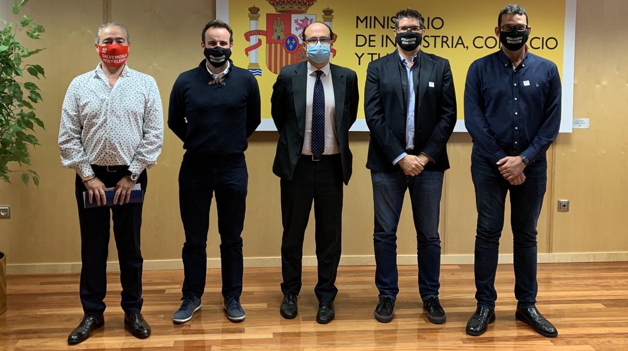 Representantes de ABRECA-COBRECA, en su anterior reunión presencial con responsables ministeriales, en Madrid