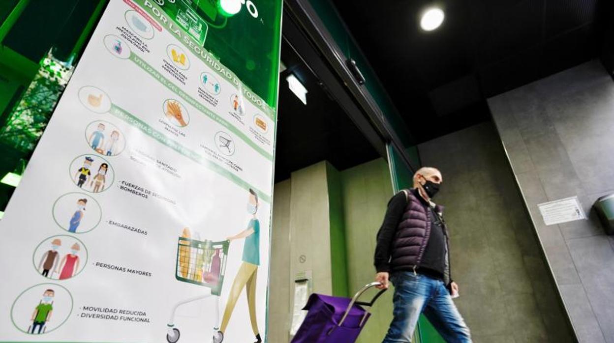 Imagen tomada en un supermercado de Mercadona en Valencia