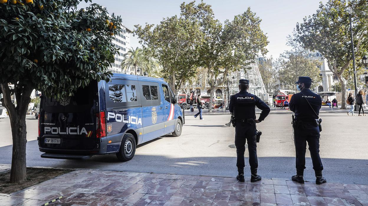 Imagen de archivo de la Policía Nacional en Valencia